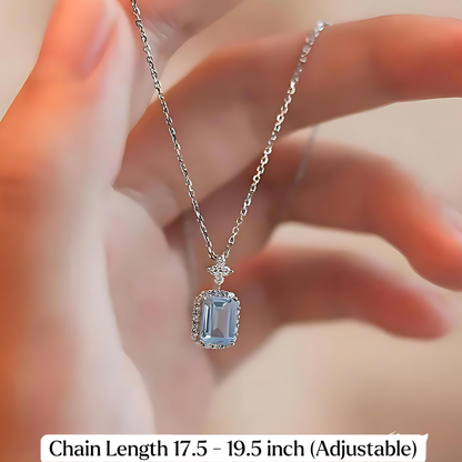 PURE STERLING SILVER GEMSTONE NECKLACE
