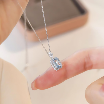 PURE STERLING SILVER GEMSTONE NECKLACE