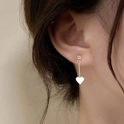 STERLING SILVER HEART EARRINGS