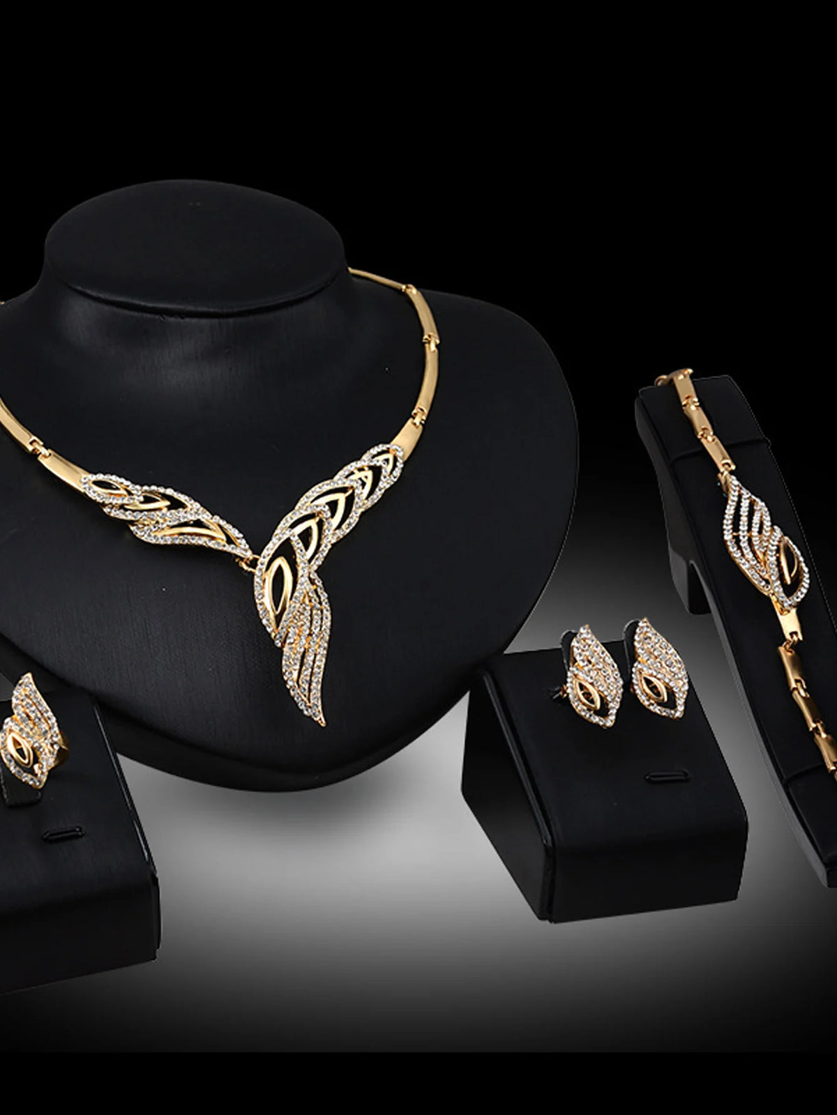 18K Gold Plated Complete Jewelry Set