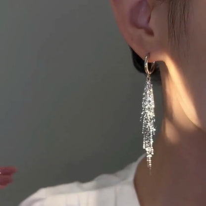 STERLING SILVER TASSEL EARRINGS