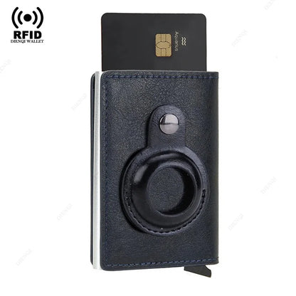 Airtag Secure Slim Leather Wallet