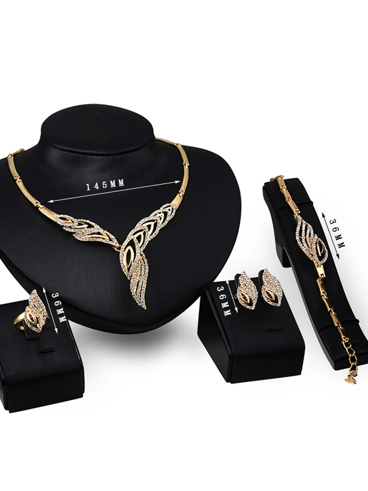 18K Gold Plated Complete Jewelry Set