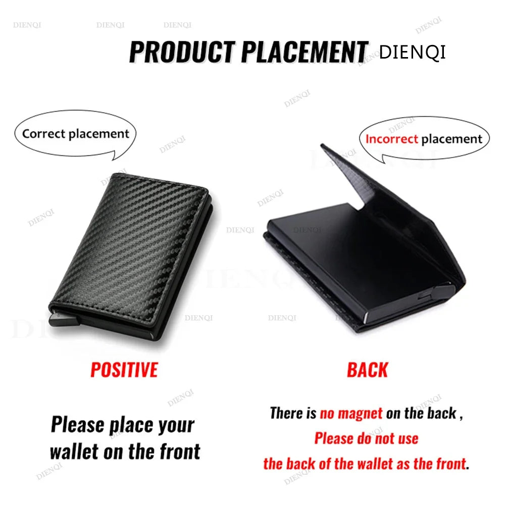 Airtag Secure Slim Leather Wallet