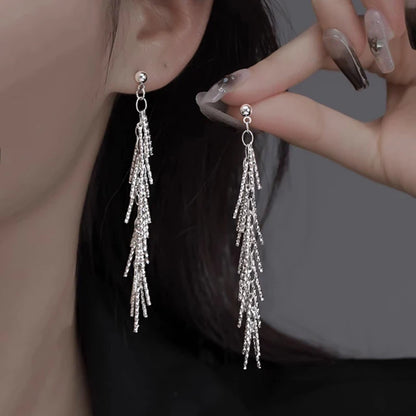 STERLING SILVER TASSEL EARRINGS