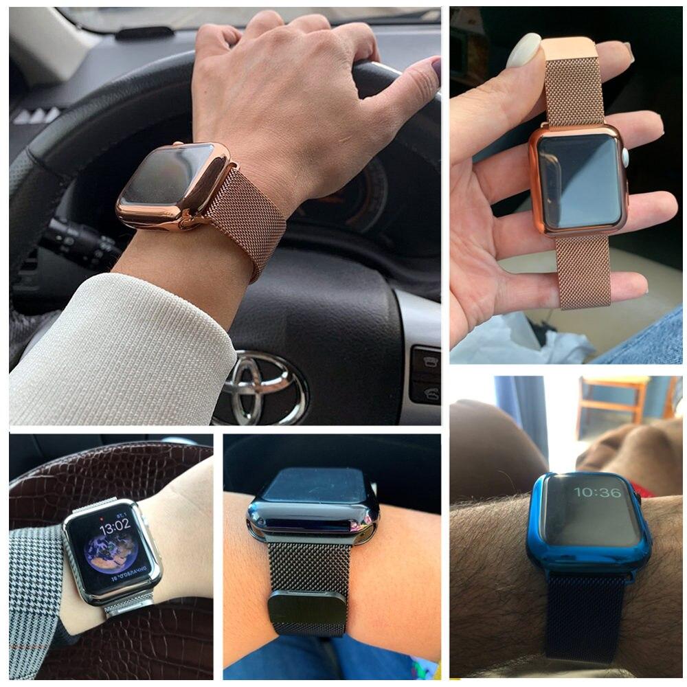 Apple Watch Milanese Band With Protective Case