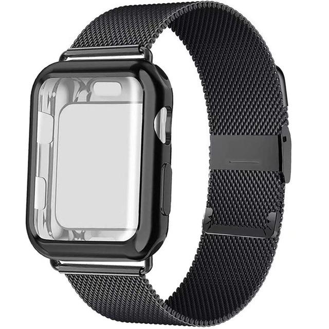 Apple Watch Milanese Band With Protective Case