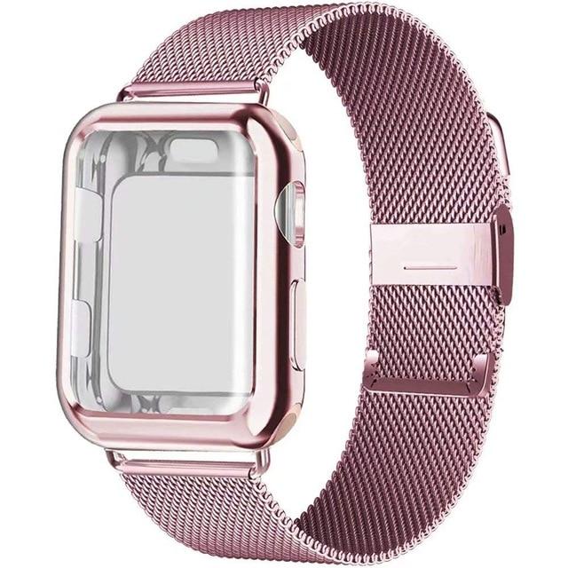 Apple Watch Milanese Band With Protective Case