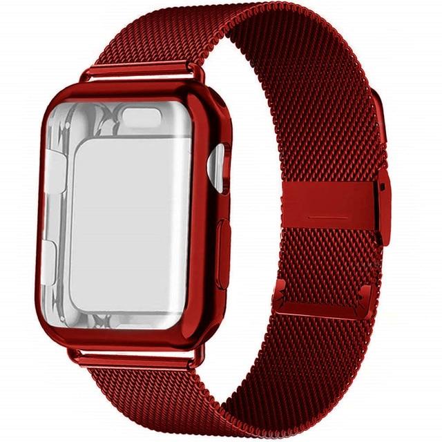 Apple Watch Milanese Band With Protective Case