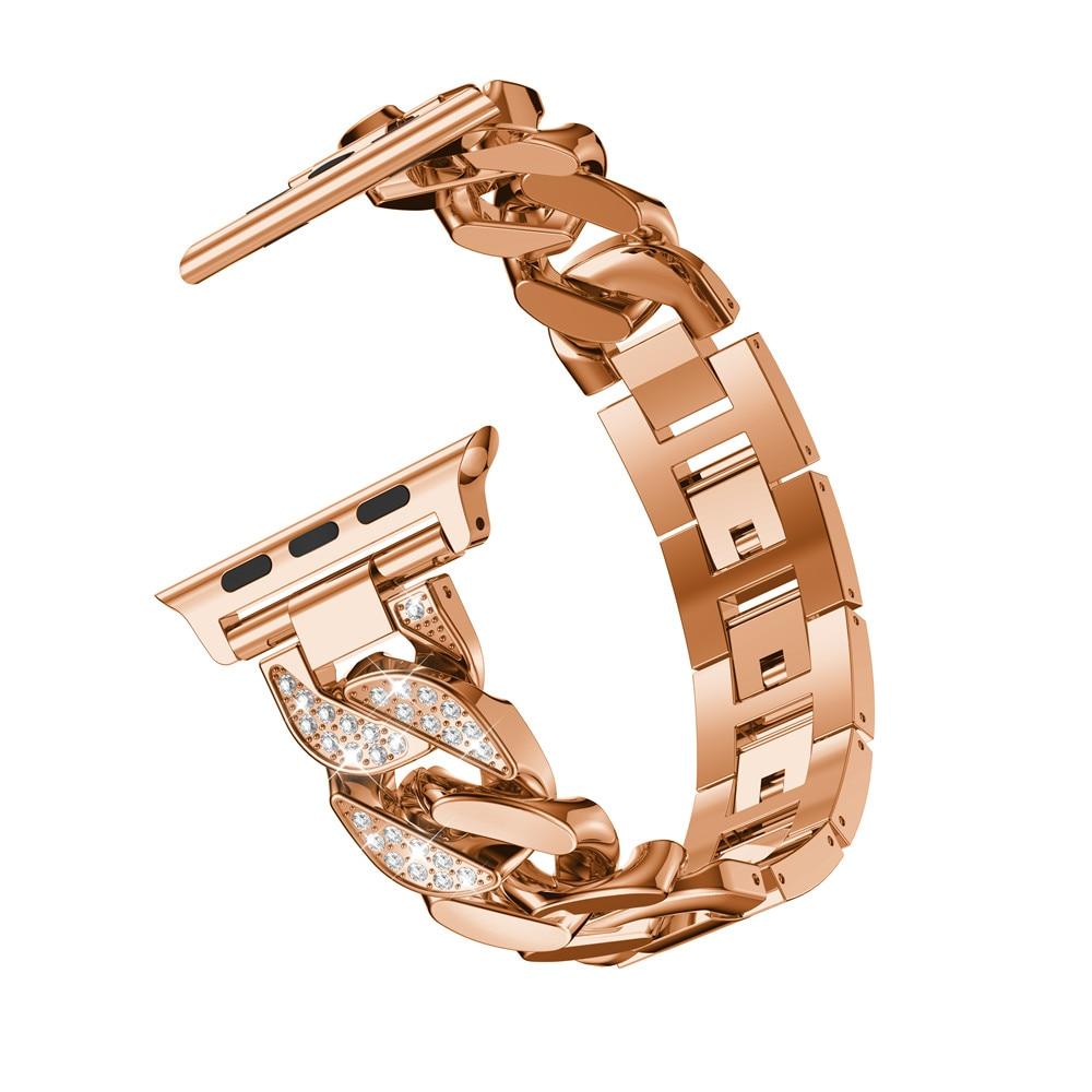 Elegant Stainless Steel  Diamond Band For Apple Watch