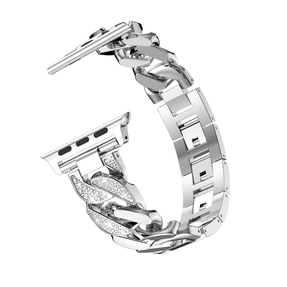 Elegant Stainless Steel  Diamond Band For Apple Watch