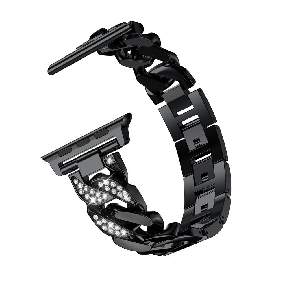 Elegant Stainless Steel  Diamond Band For Apple Watch