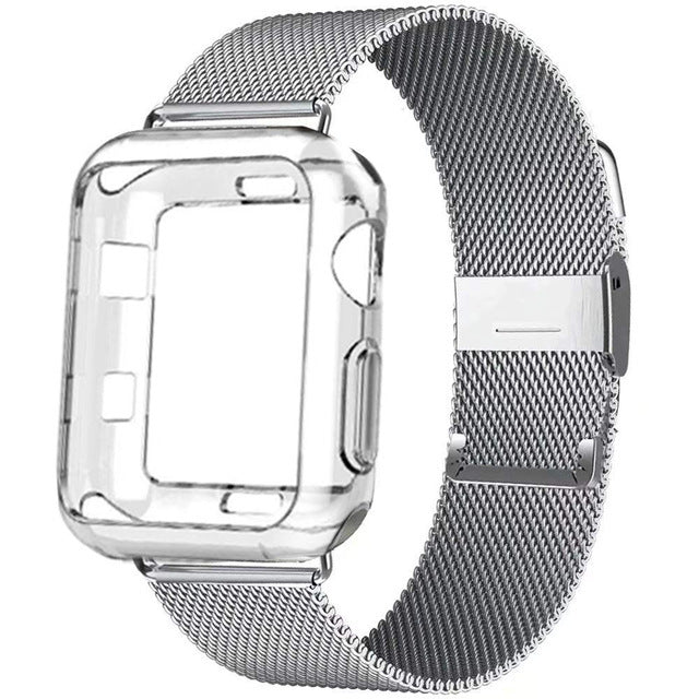 Apple Watch Milanese Band With Protective Case