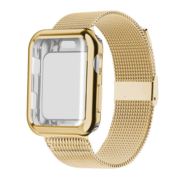 Apple Watch Milanese Band With Protective Case