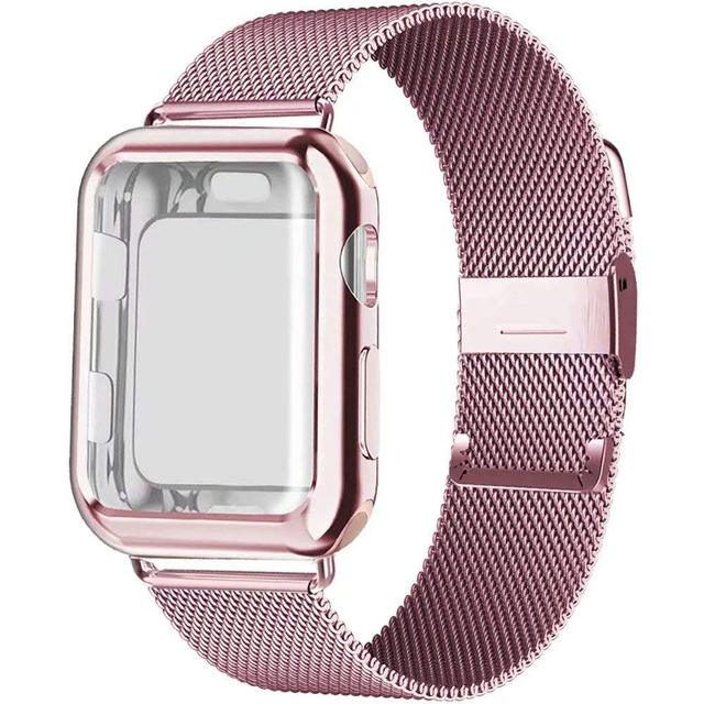 Apple Watch Milanese Band With Protective Case